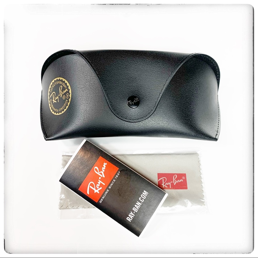 NWT RAY•BAN LEATHER GLASSES CASE